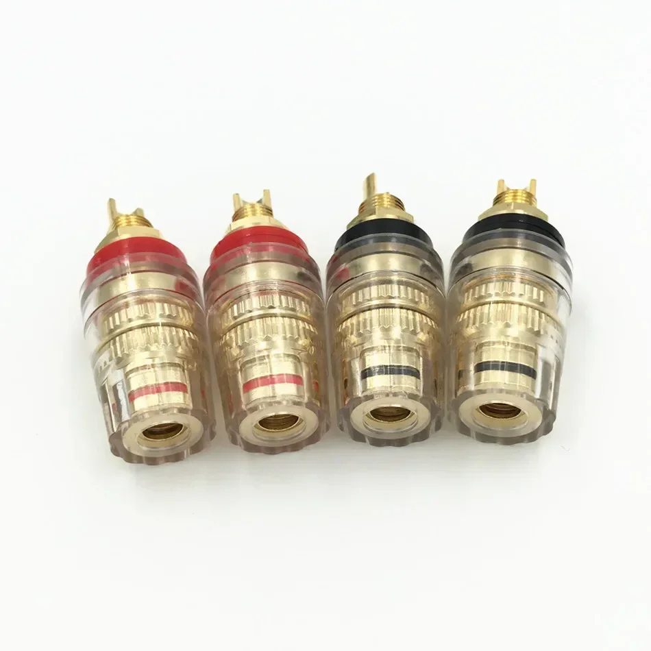 Conector de amplificador de poste de unión de Terminal de altavoz adecuado para conectores de clavija de plátano de 5mm adaptador de Audio chapado en oro de soldadura - imagen 5
