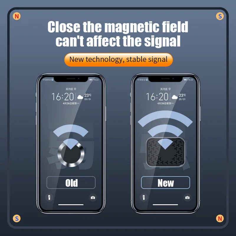 Soporte magnético plegable para teléfono de coche, soporte giratorio para GPS para coche, soporte móvil con imán fuerte de Metal para IPhone 13, Xiaomi, Huawei y Samsung - imagen 5