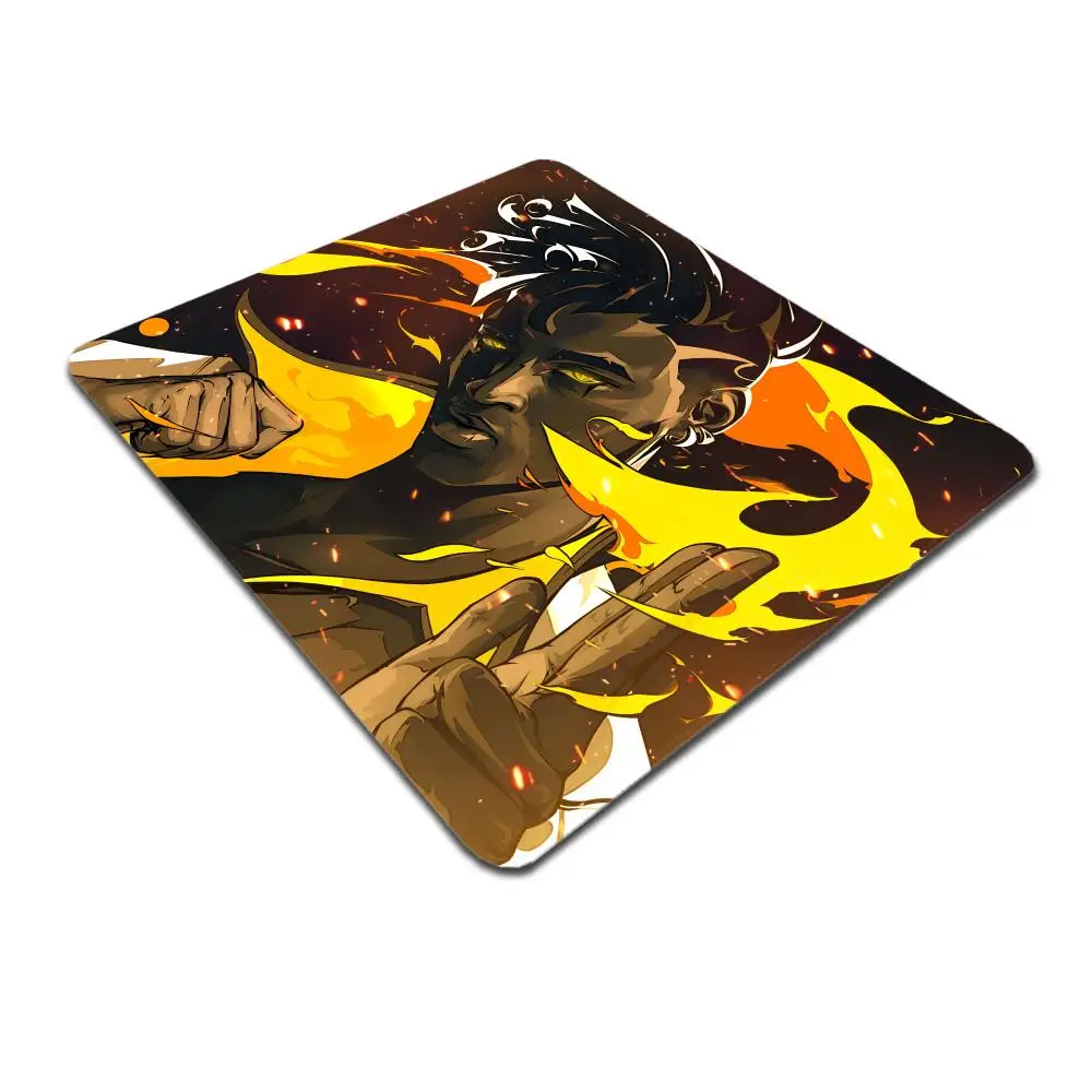 Alfombrilla de ratón con estampado HD de personajes del juego Valorants, ordenador XS, tamaño pequeño, borde de bloqueo, alfombrilla de mesa antideslizante, 40x45cm, teclado, alfombra para PC - imagen 5