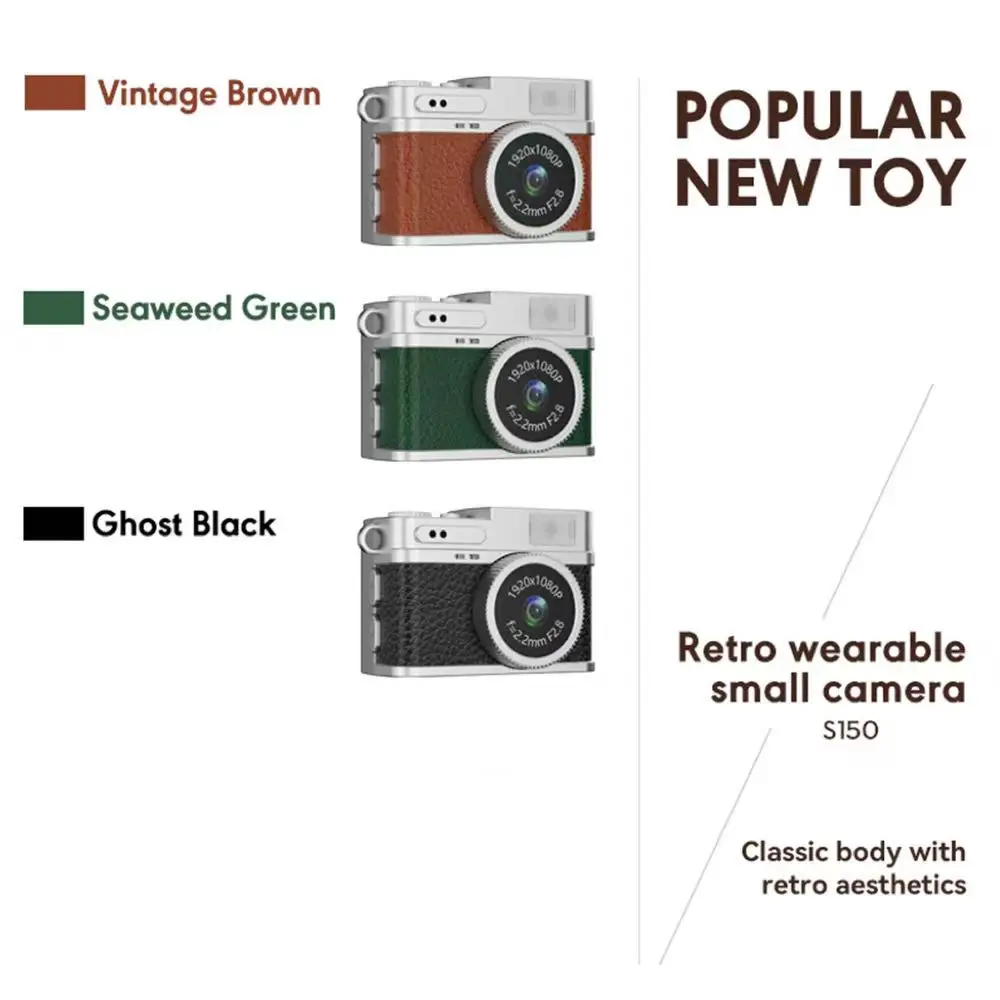 Mini cámara HD de 1080P, pantalla de 0,96 pulgadas, cámara Digital Retro, videocámara DV dinámica CCD, adecuada para viajes, deportes, etc. - imagen 3