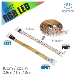 M5Stack Tira LED RGB Digital SK6812 – Oficial Control Píxel