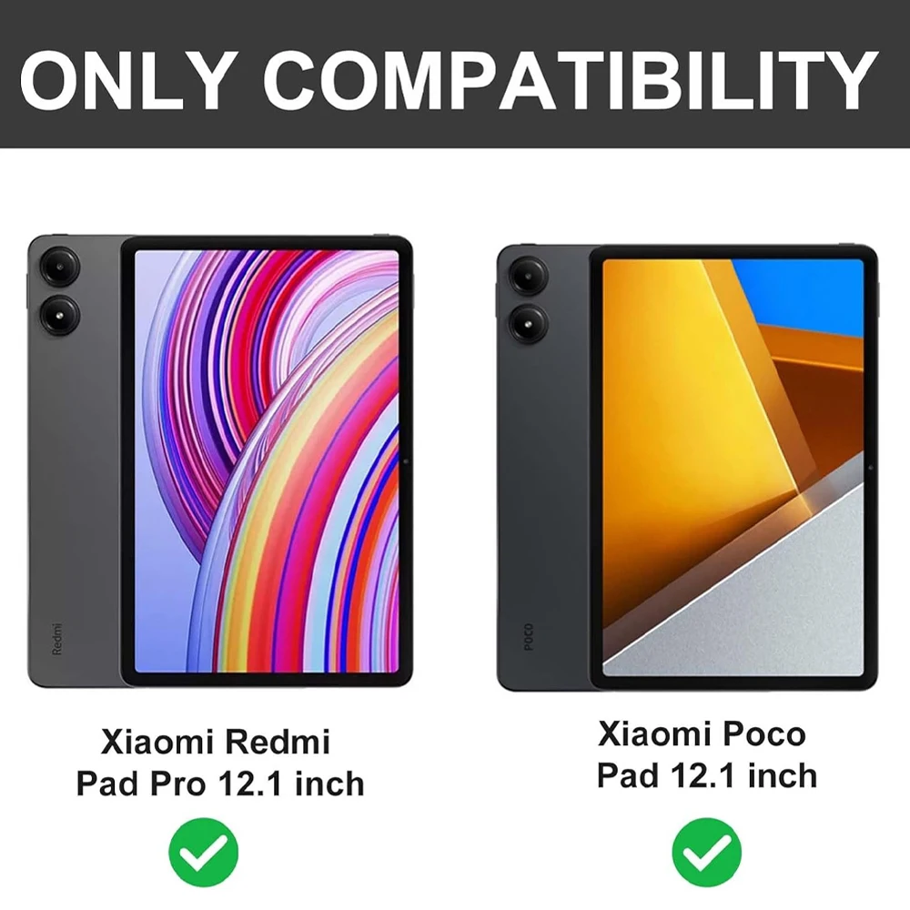 Funda para Xiaomi POCO Pad 12,1 pulgadas 2024, funda desmontable para teclado Bluetooth Redmi Pad Pro 12,1 pulgadas - imagen 3