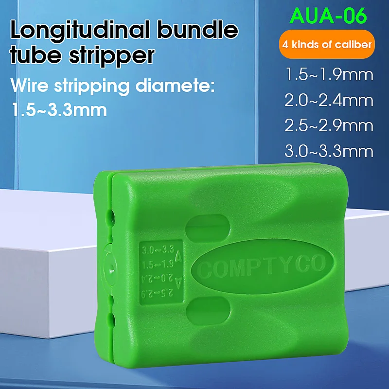 Pelacables de tubo de haz Longitudinal de AUA-06, 1,5-3,3mm, chaqueta de Cable de fibra óptica, cortadora de funda, herramientas FTTH de tubo suelto de fibra óptica - imagen 3
