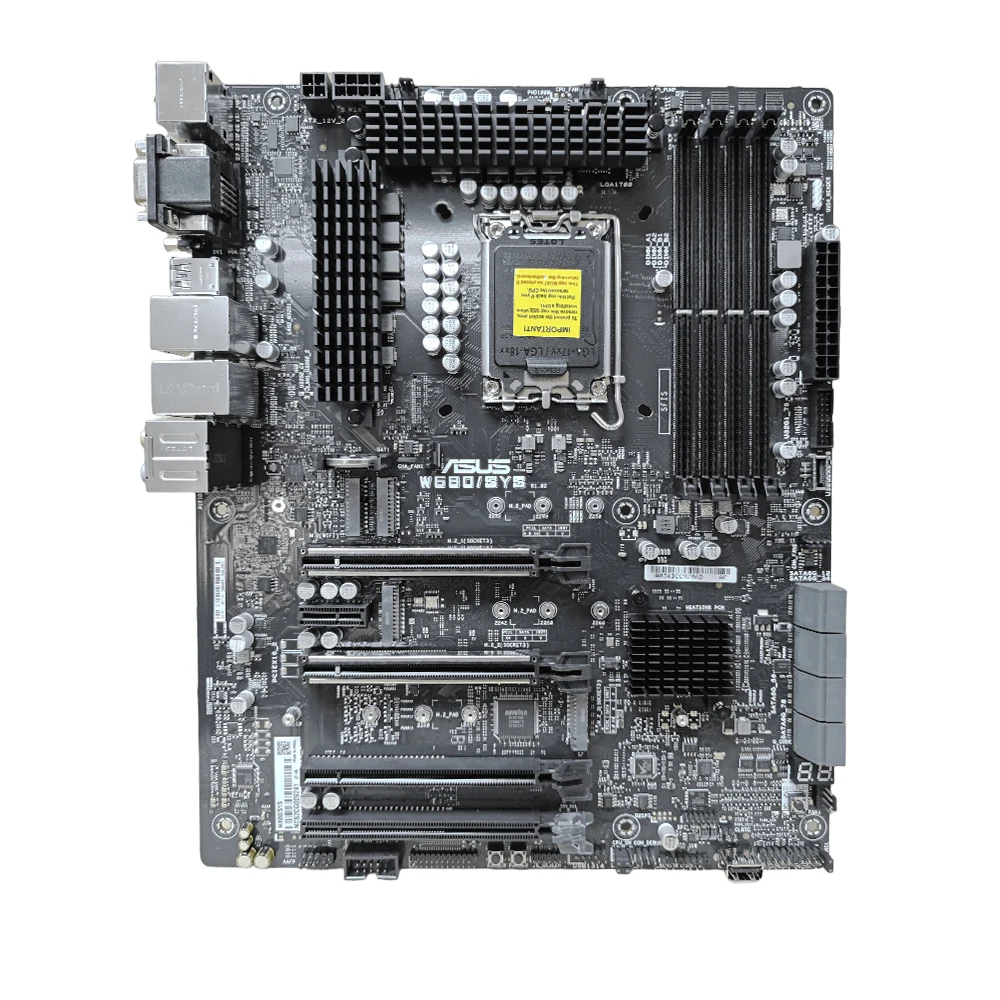 Placa base ASUS W680 W680/SYS Intel W680 LGA1700 DDR5 2933 ECC Dual M.2 compatible con i3-1030 10325 10400F 11400 11700 11900K ATX - imagen 2