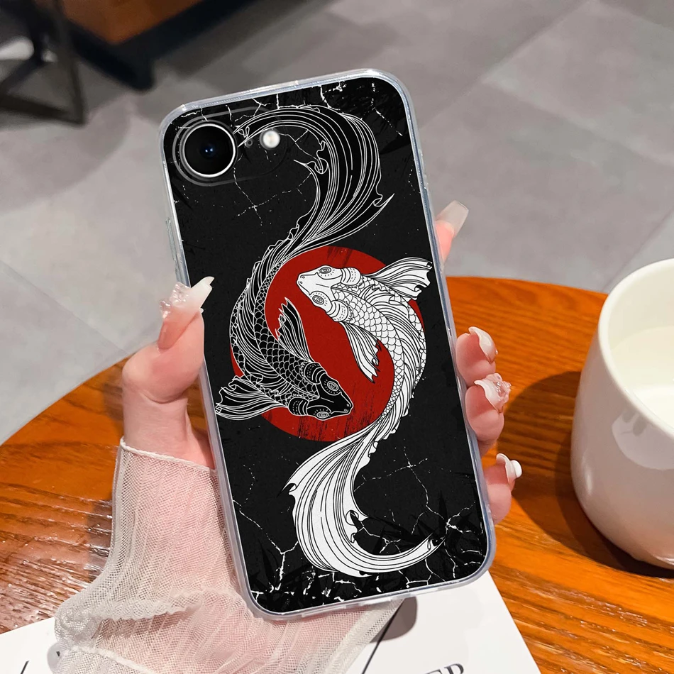 Funda creativa para iPhone 16E 2025, bonita carcasa de teléfono Amine para iPhone16E, funda protectora trasera de silicona ligera y transparente de TPU suave - imagen 5