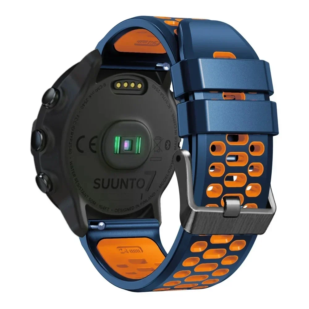 Correa de silicona de 24mm para TicWatch Pro 5, pulsera deportiva Easyfit para TicWatch Pro 5, accesorios de reloj inteligente - imagen 4