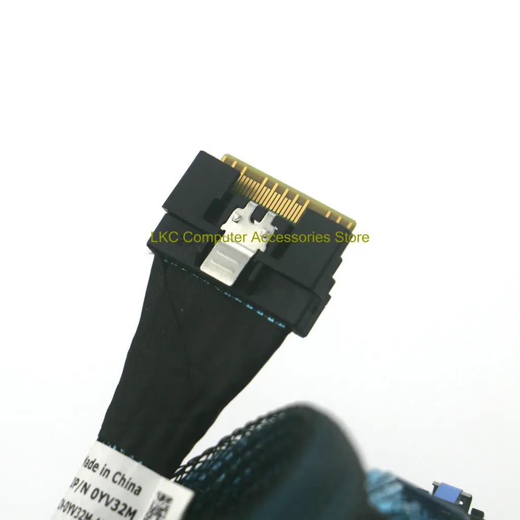 Nuevo para Dell PowerEdge R7525 R6525 R750 servidor disco duro plano posterior cable de conexión de datos YV32M 0YV32M CN-0YV32M Cable SAS - imagen 3