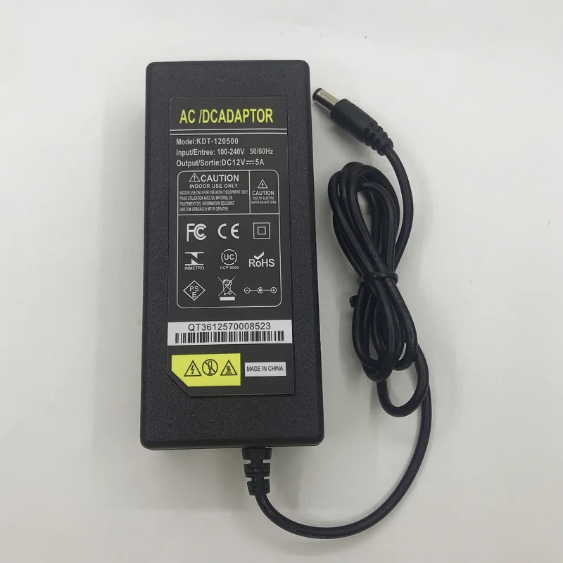 12V 5A 5 amp 60W DC UE/EE. UU. Reino Unido AU Fuente de alimentación ADAPTADOR Transformador Tira de luz LED - imagen 2