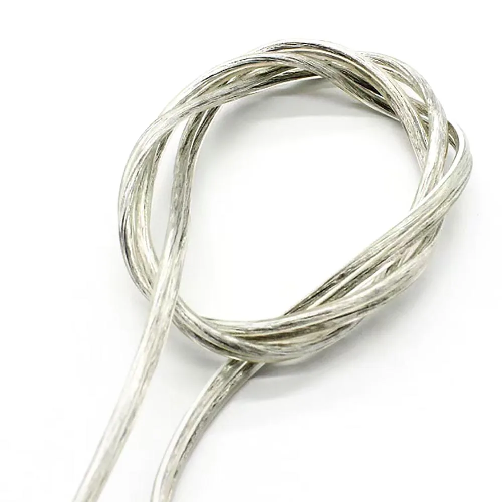 UL2468 28/26AWG cable de cobre de 2 núcleos cable paralelo transparente fuente de alimentación CC 12v adecuado para tiras de luz LED - imagen 5