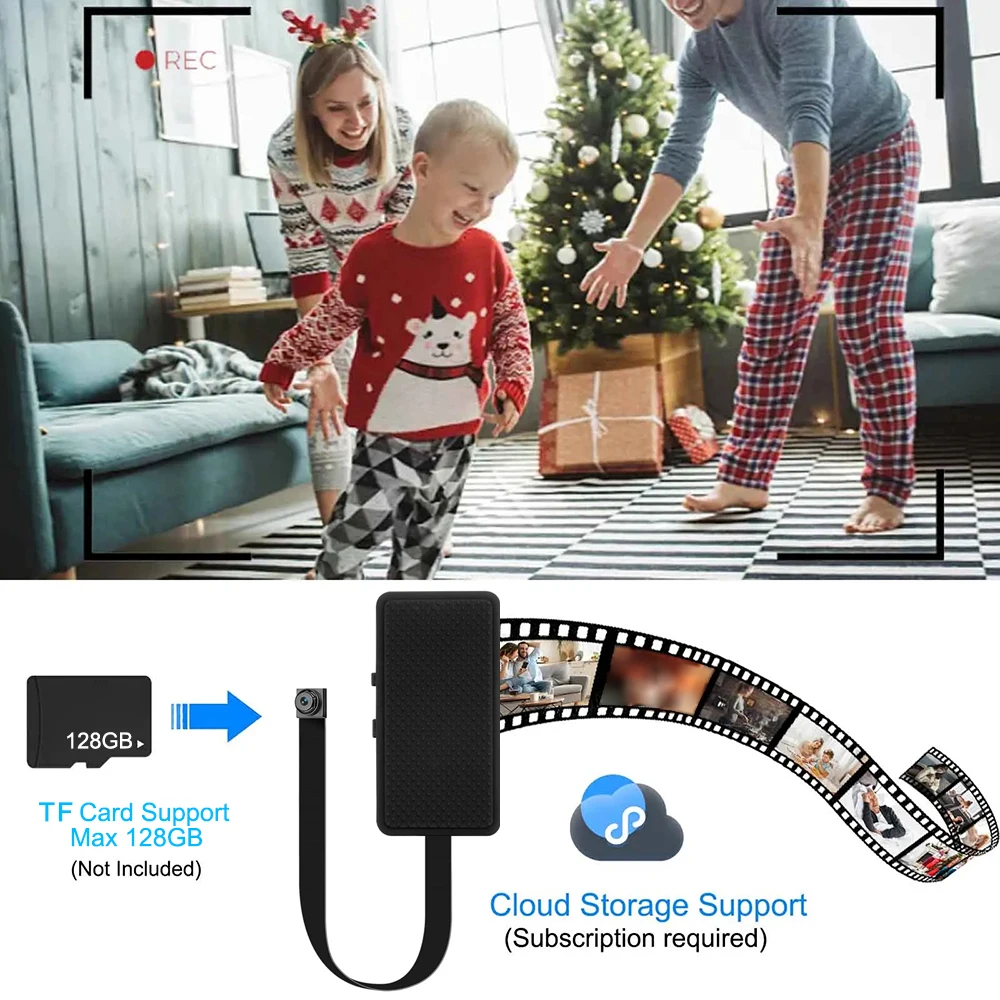 Mini cámara HD 1080P, módulo inalámbrico portátil DIY, visión nocturna, WiFi, detección de movimiento, videocámara, grabación en bucle, vista remota - imagen 4