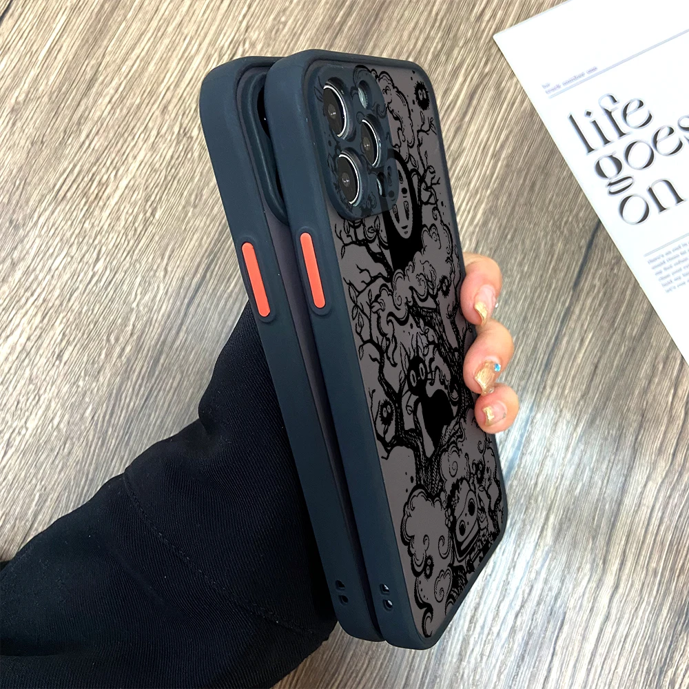 Funda de teléfono sin caras con dibujos animados para hombre, funda dura mate para Samsung Galaxy S24 S23 S22 S21 S20 S10 S9 Ultra Plus 5G Note 20 10 Pro - imagen 3