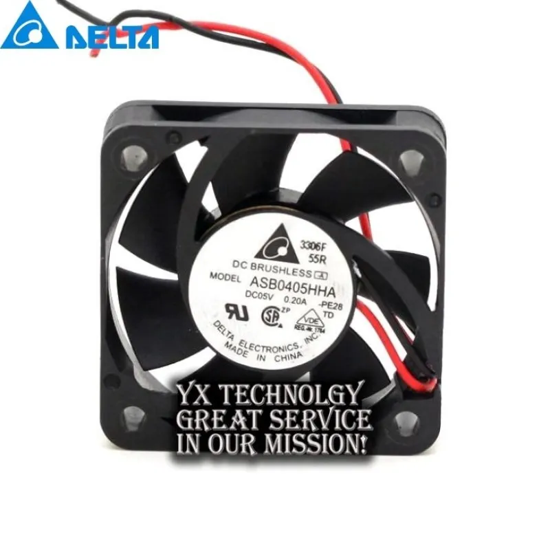 ASB0405HHA 4010 4CM 40mm 5V 0.20A ventilador de refrigeración de dos cables para Delta 40*40*10mm