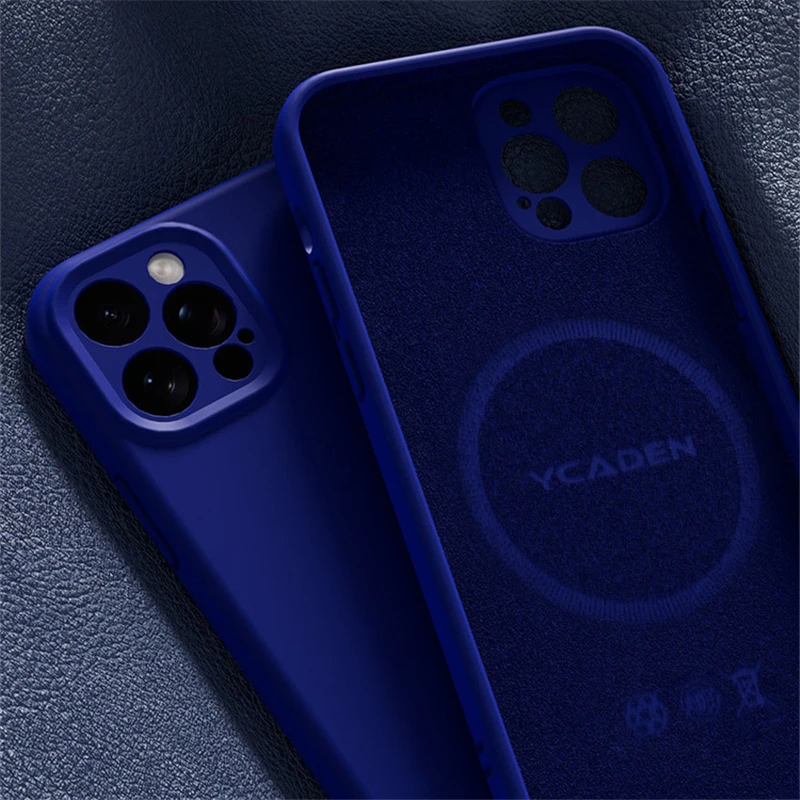 Funda Magsafe de silicona líquida para iPhone 11, 12, 13, Pro Max, 13Pro Max, a prueba de golpes, carga inalámbrica magnética, cubierta de Color sólido - imagen 5