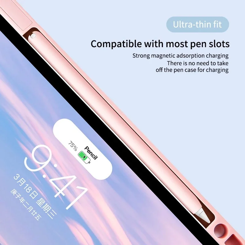 TBTIC para Apple Pencil 1 2 funda protectora de silicona suave para Apple Pencil 1a generación 2a punta de bolígrafo cubierta lápiz - imagen 5