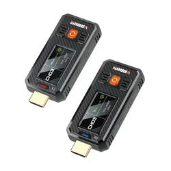 Transmisor y receptor inalámbrico HDMI de 350m, extensor de Audio y vídeo, ordenador portátil, PC a adaptador de pantalla de TV, puede cambiar frecuencia