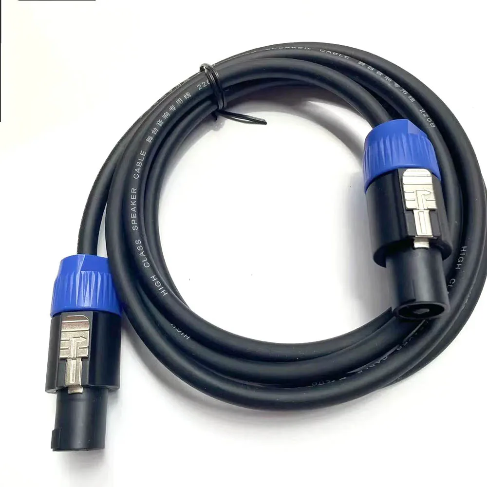 Speakon macho a Speakon macho profesional 2 mm2 Cable de altavoz DJ con bloqueo giratorio para amplificador de escenario de Audio Ohm proyecto XLR - imagen 3