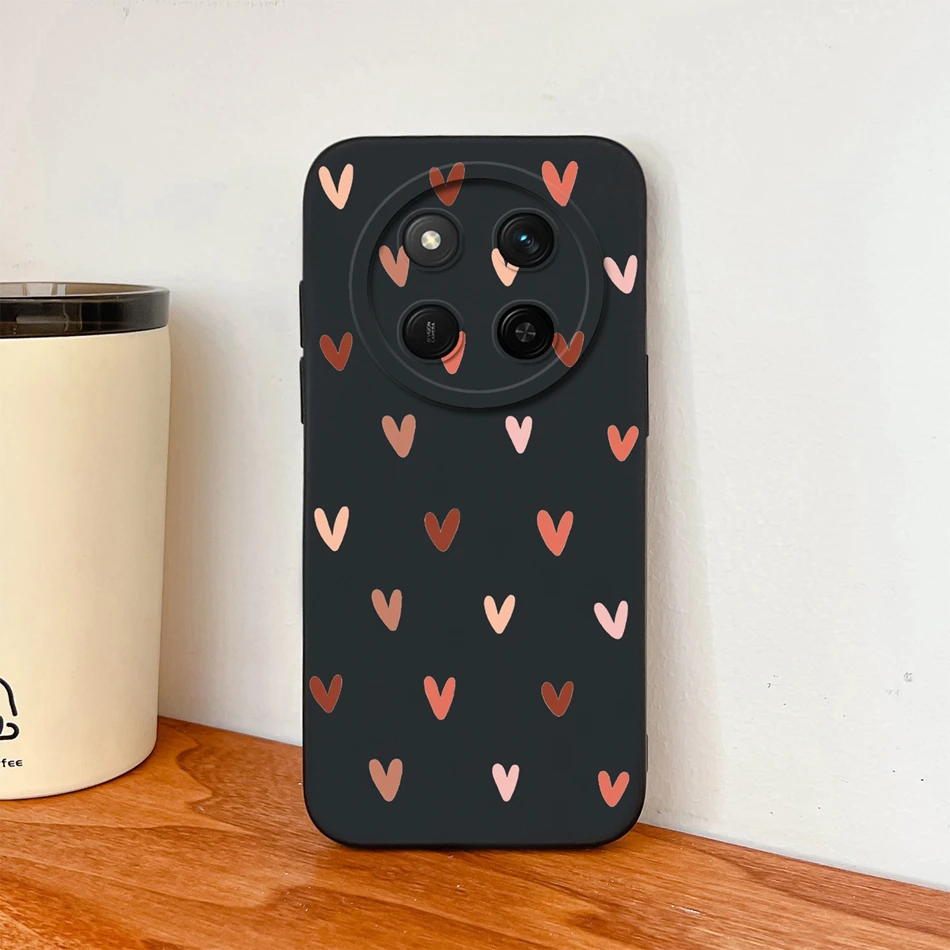 Para Honor Magic 7 Lite funda corazón mariposa silicona líquida protección de cámara funda trasera suave para Magic7 Lite Fundas anticaída - imagen 4