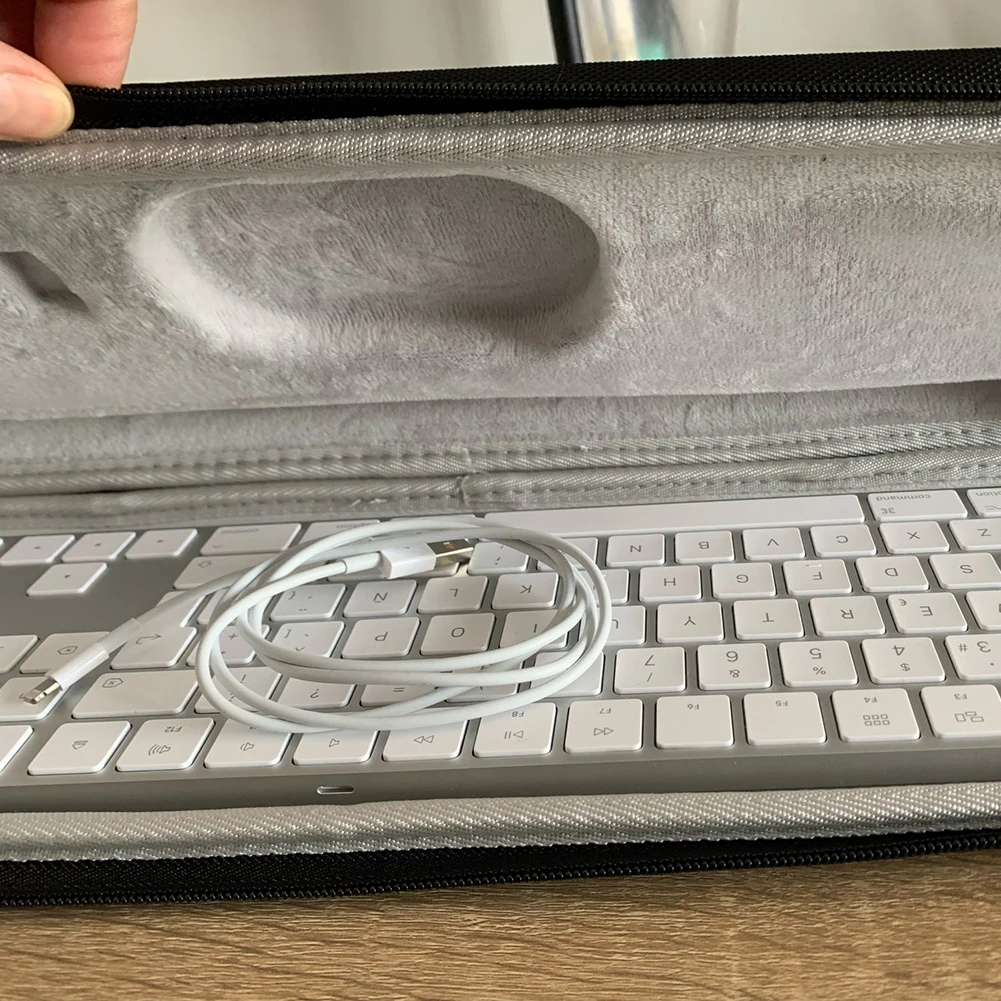 Caja de almacenamiento para teclado mecánico, Estuche de transporte portátil impermeable para teclado inalámbrico Logitech MX Keys - imagen 3
