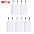 5Pcs EU Plug White