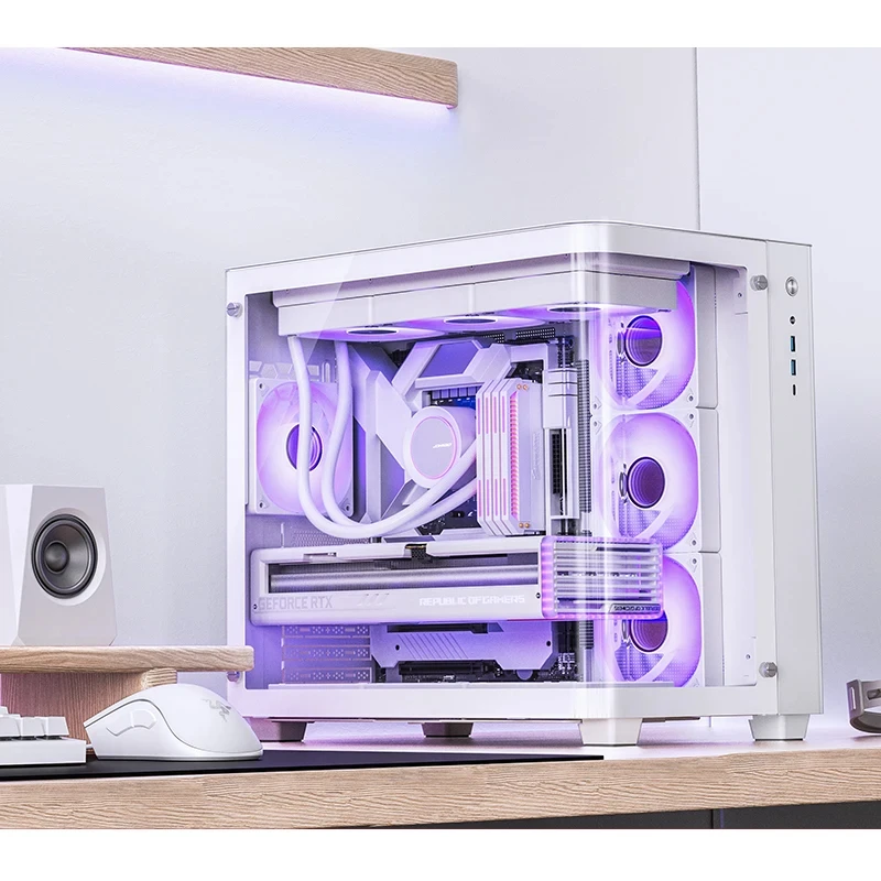 JONSBO-carcasa de ordenador TK-3, compatible con placa base ITX, M-ATX, ATX, fuente de alimentación ATX, tarjeta gráfica de menos de 420mm - imagen 2