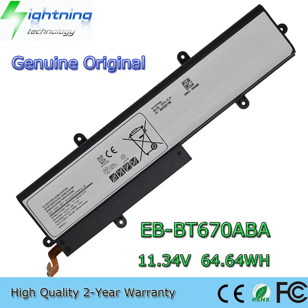 EB-BT670ABA 11.34V 64.64Wh Batería para portátil Samsung Galaxy 18.4" SM-T670 AA2GB07B AA1G907KS etc.
