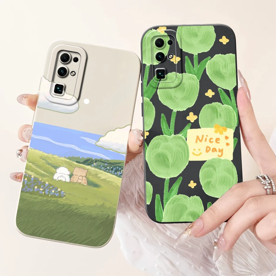 Funda de teléfono para Huawei Honor 30S, carcasa de TPU suave pintada en caramelo, elegante, para Honor 30 Lite, Honor 30 Pro Plus Pro + - imagen 4