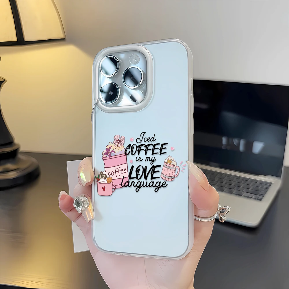 Funda de teléfono móvil de café mate para iPhone 16, 15, 14, 13, 12 Pro Max 11, funda ultrafina a prueba de golpes para iPhone 16 Pro Max - imagen 5