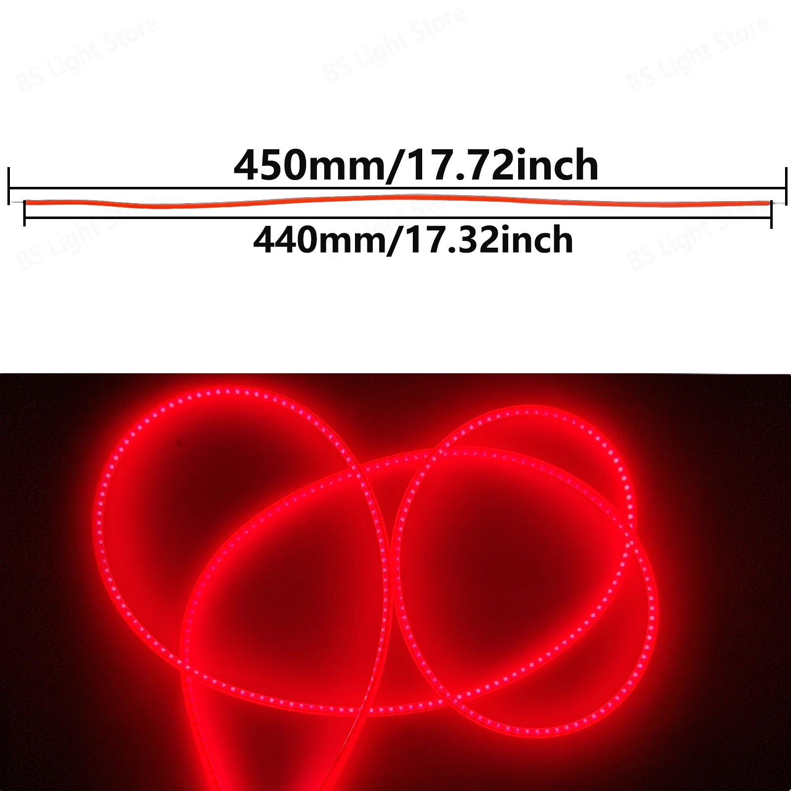 Led 3V 450mm filamento Cob suave Silament Edison bombilla piezas de lámpara DIY diodo Flexible accesorios de filamento de iluminación verde azul rosa - imagen 2