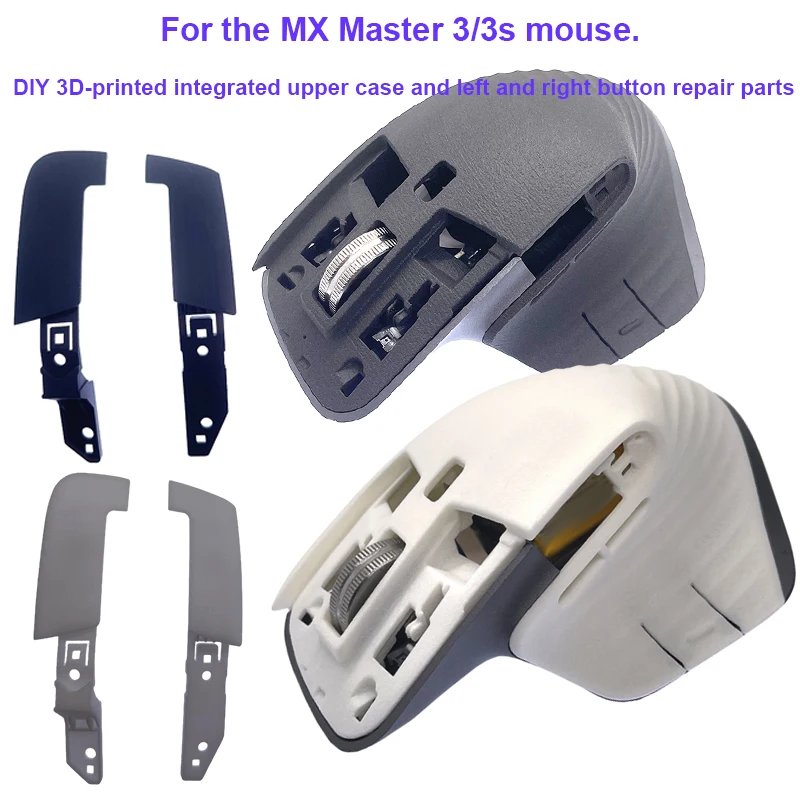 Para MX Master 3/3s ratón inalámbrico Universal 3D impreso carcasa superior integrada botón izquierdo derecho piezas de repuesto de reparación DIY - imagen 2