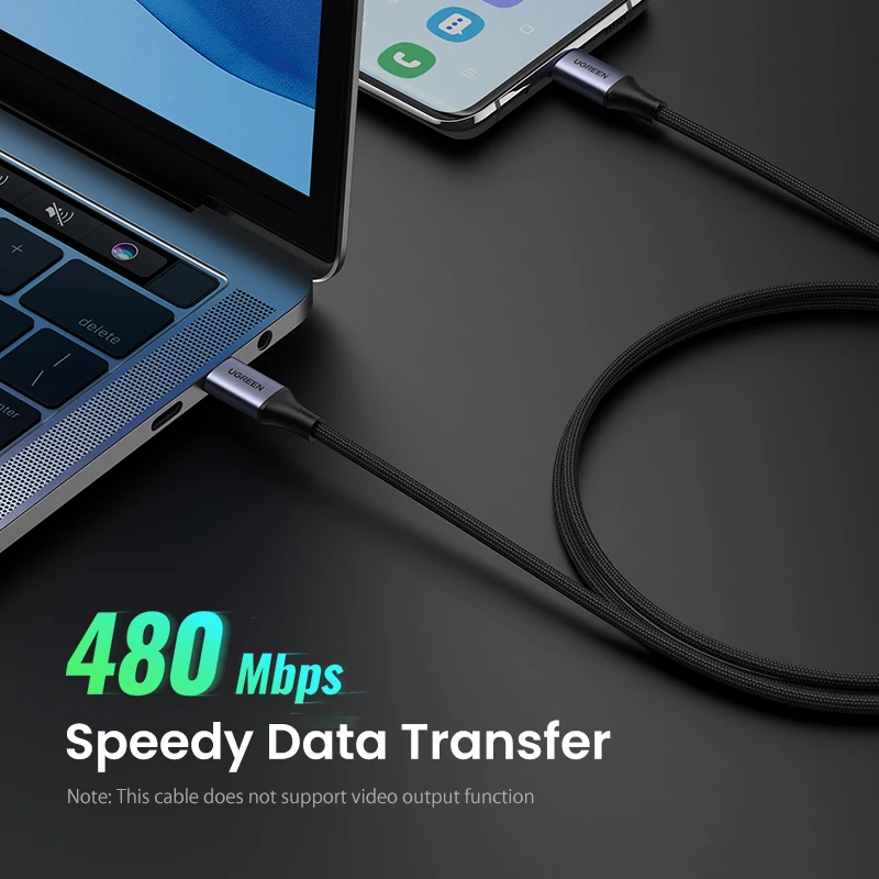 UGREEN Cable USB C a USB tipo C de 240W Cable de carga ultra rápida PD 240W cargador rápido 5A USB C para Xiaomi Macbook iPad USB C - imagen 5