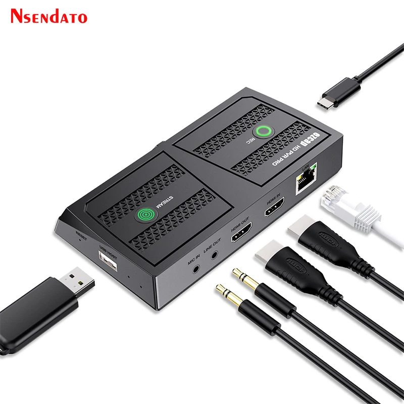 Ezcap350 HD PVR Pro HDR HDMI tarjeta de grabación de captura de videojuegos 4K 60fps para transmisión en vivo OBS para PC controlador Flash USB - imagen 2