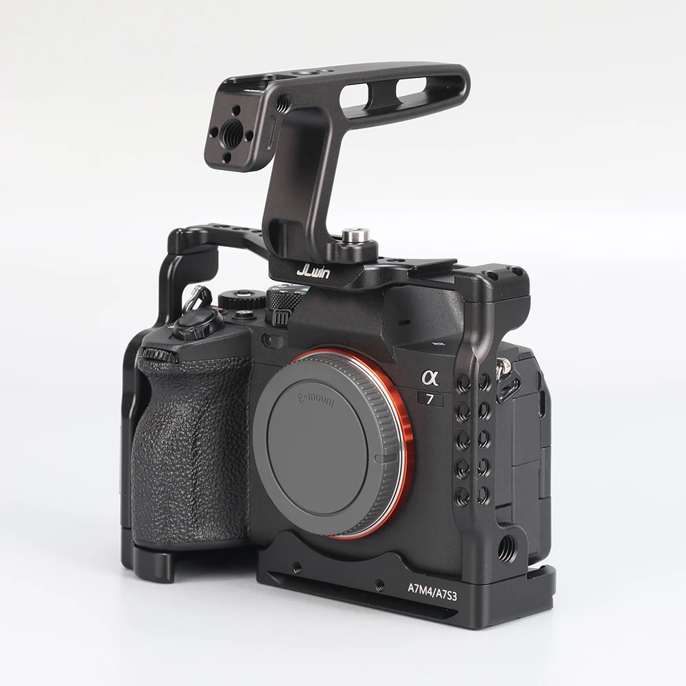 FOTGA-Mini montura de zapata fría con mango superior para cámaras sin espejo/Digitales/otras cámaras pequeñas (1/4 "-20 tornillos), Vlogging ligero - imagen 5