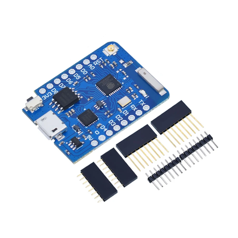 ESP8266 ESP-12 ESP-12F CH340G CH340 V2 USB WeMos D1 Mini PRO V3.0 Placa de desarrollo WIFI NodeMCU Lua IOT placa 3,3 V con pines - imagen 3