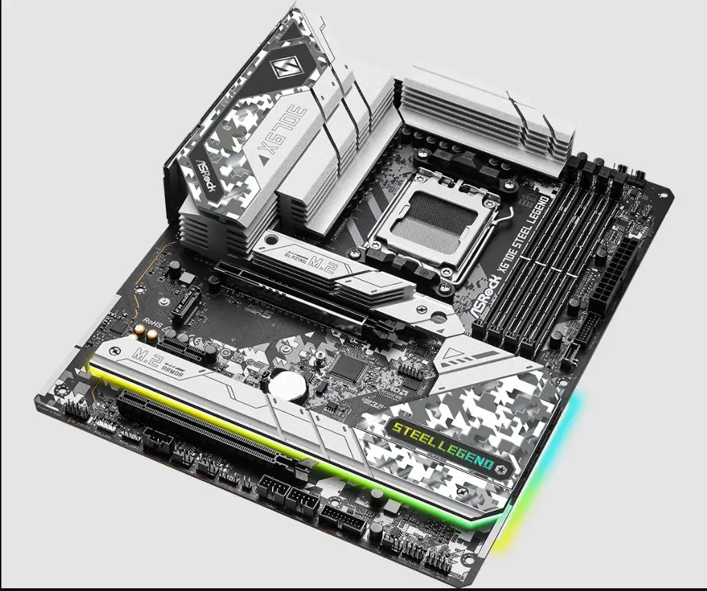 Placa base ASRock X670E STEEL LEGEND AMD X670 compatible con 7900 7800X3D 7700 7600X 7500F CPU DDR5 7200MHz M.2 ATX AM5 - imagen 3