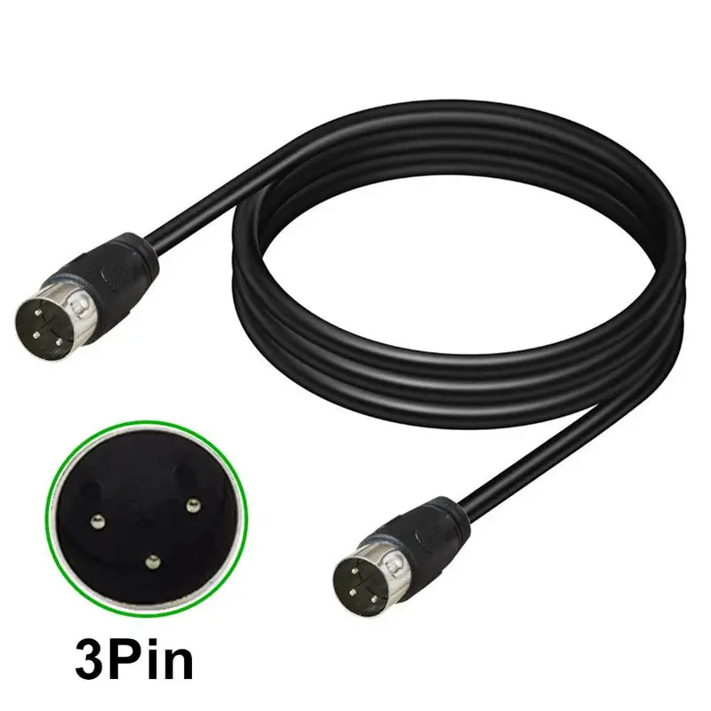 Cobre puro DIN 3 pines grande 3 núcleos macho y hembra Audio y vídeo fuente de alimentación de CA 220V 16A cable de conexión de equipo médico - imagen 4