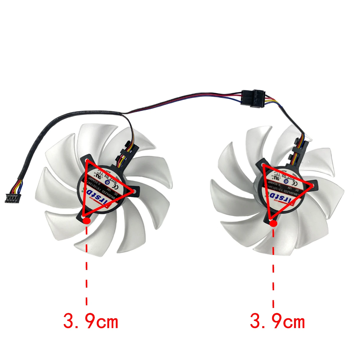 DIY para ASROCK Radeon RX6600 6600XT 6650XT 6700XT Challenger D OC ventilador de repuesto para tarjeta gráfica - imagen 3