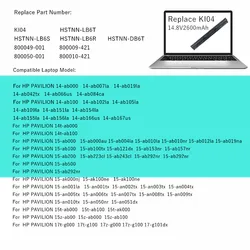HP 800010 Batería para portátil - compatible