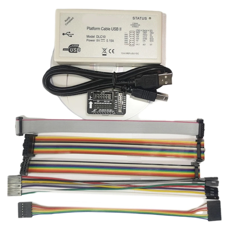 Cable USB de plataforma DLC10, compatible con todos los dispositivos Xilinx, Jtag Slave-Serial y SPI, programador de depurador de descarga para CPLD FPGA