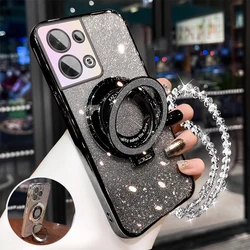 Funda Xiaomi POCO con soporte y pulsera de cristal brillante
