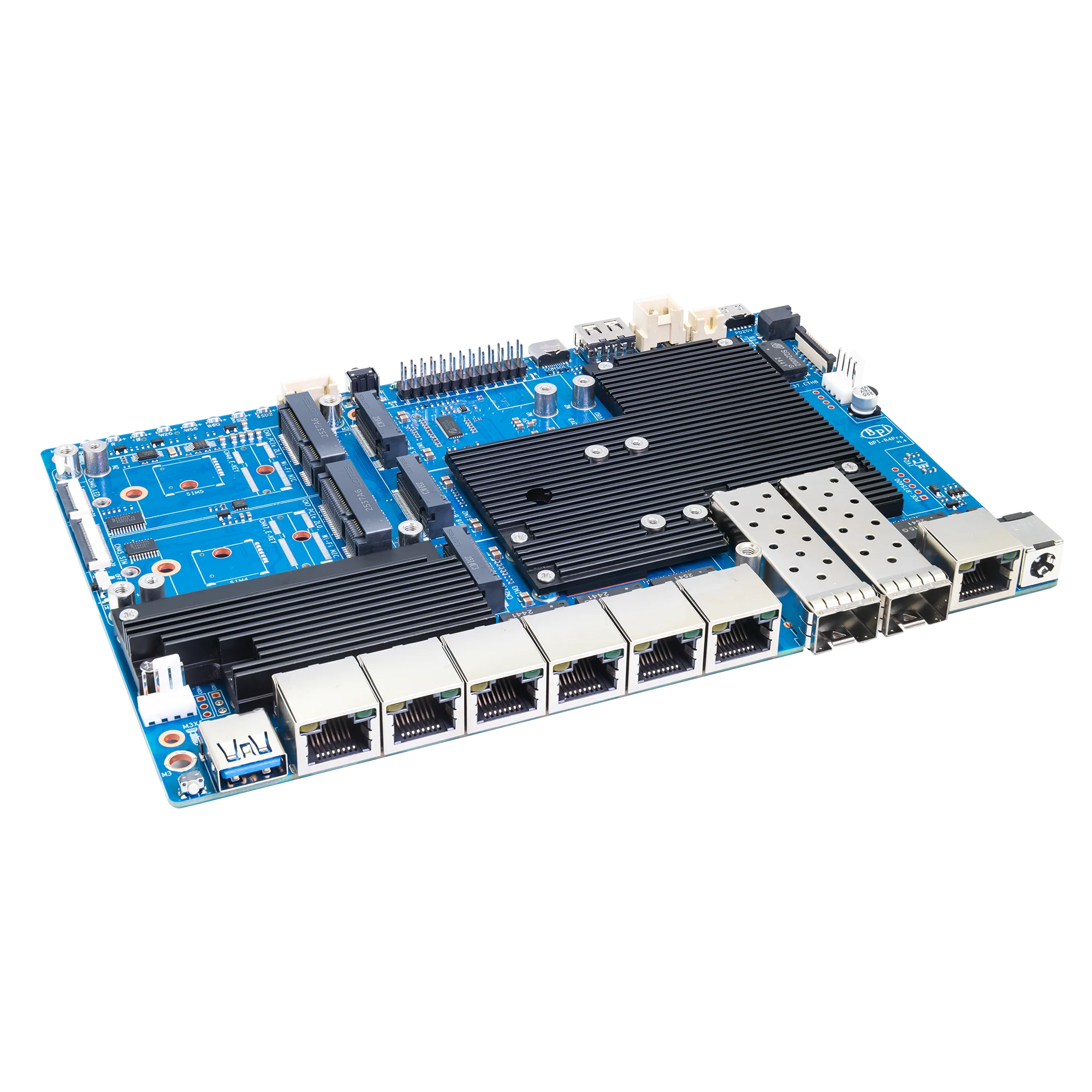 Banana Pi BPI-R4 PRO MediaTek MT7988A (Filogic 880) brazo de cuatro núcleos Corex-A7 8GB DDR4 8GB eMMC Wifi7 placa enrutadora automatización del hogar - imagen 4