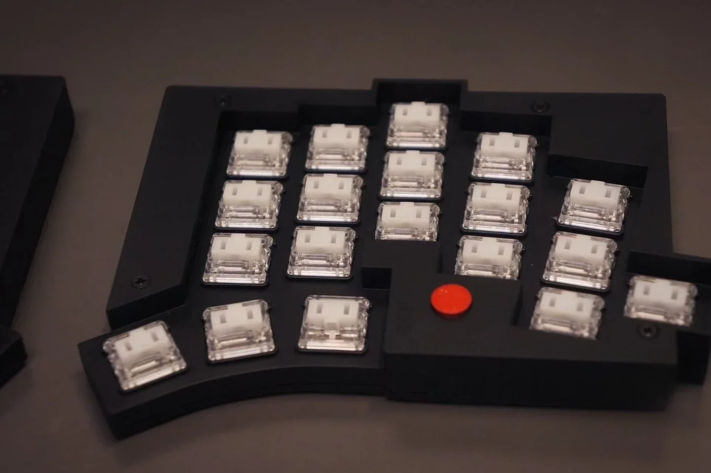 Trackpoint + TOTEM Kit de teclados divididos 38 teclas de perfil bajo Kailh Choc V1 cableado Hotswap teclado ergonómico personalizado QMK/VIAL tipo c - imagen 5