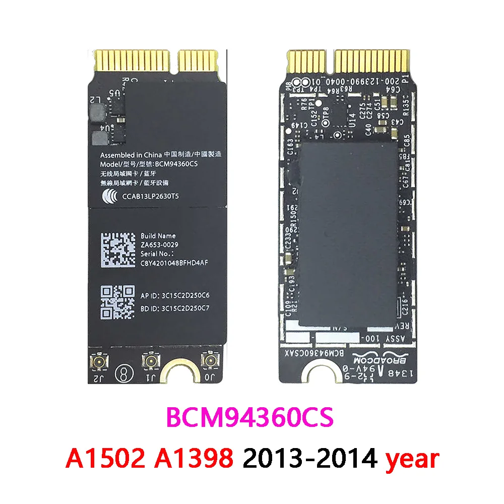 Tarjeta de aeropuerto Wifi Original para Macbook Pro A1398 A1425 A1502 BCM94331CSAX BCM94360CS BCM 943602 Tarjeta Wifi CS 2012 2013 2014 2015 - imagen 4
