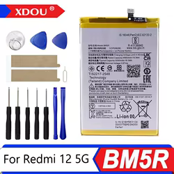 Brand New Battery BM5R 5000mAh For Xiaomi Redmi 12 5G Phone Replacement Batteries +Tools