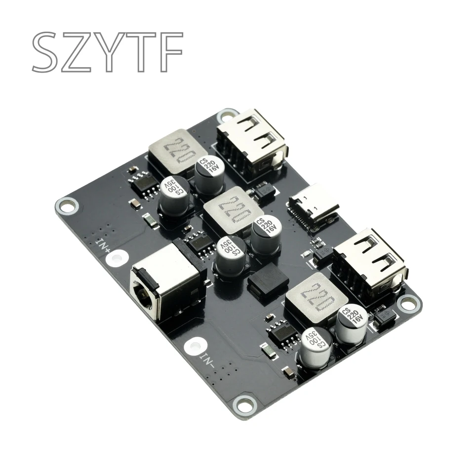 Módulo convertidor de carga rápida de 3 vías 12V 24V a QC3.0 tipo-c Placa de carga de teléfono USB adaptador de fuente de alimentación de carga rápida - imagen 4