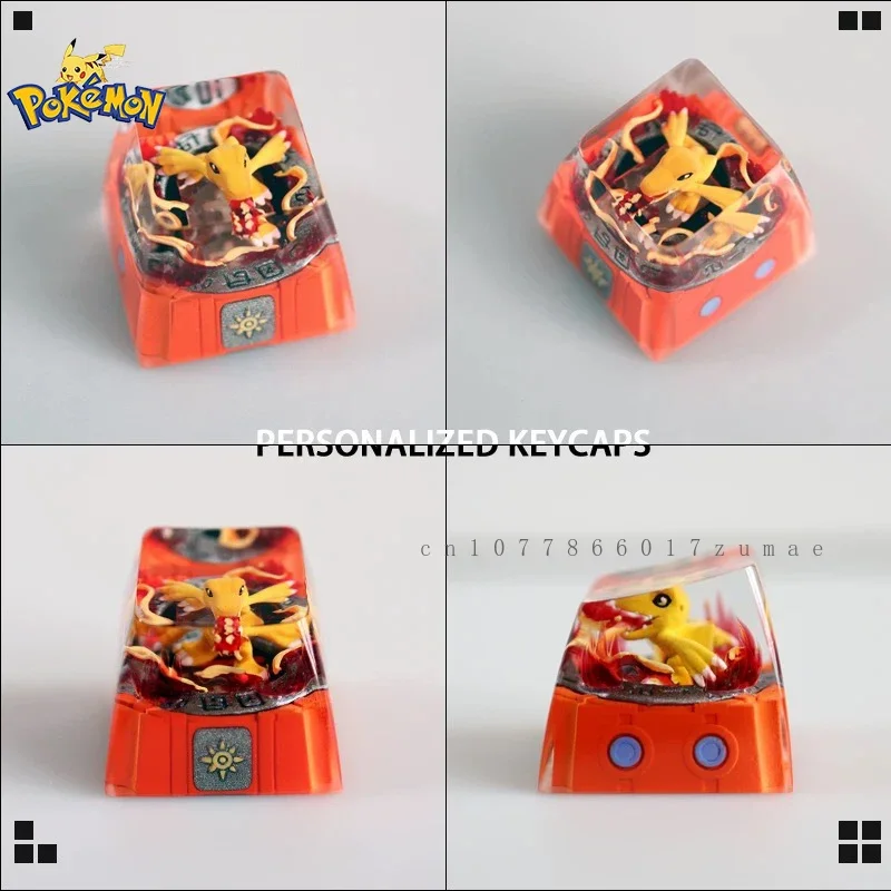 Teclas de resina de Pokémon, monstruo Digital Agumon Tentomon Palmon, Teclado mecánico personalizado, teclas DIY, accesorios de teclado bonitos - imagen 2