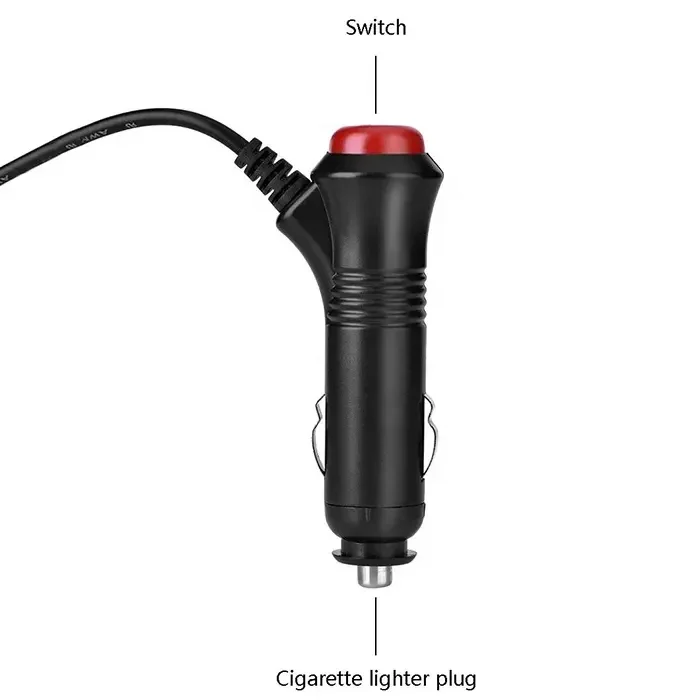 Adaptador de enchufe de alimentación para encendedor de cigarrillos, fuente de alimentación conmutada, cable de enchufe para cigarrillos, enchufe para encendedor de coche con cable, 12V/24V - imagen 4