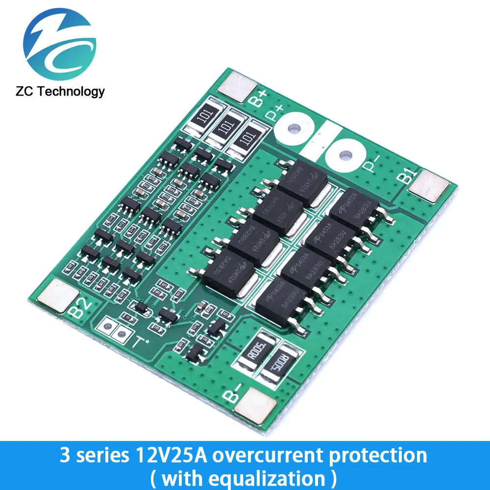 Placa de protección para cargador de batería de litio 3S/4S, 20 40A 60A, 18650 BMS, Motor de taladro 11,1 V 12,6 V/14,8 V 16,8 V - imagen 4