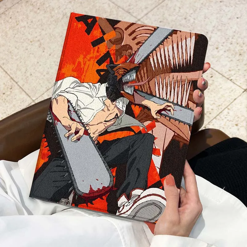 Pochita motosierra hombre para Huawei Honor Tab Magic Pad GT 6 X9 X8A X8 V8 V7 9 8 2 3 13,3 10 12,1 Pro pulgadas funda para tableta - imagen 4