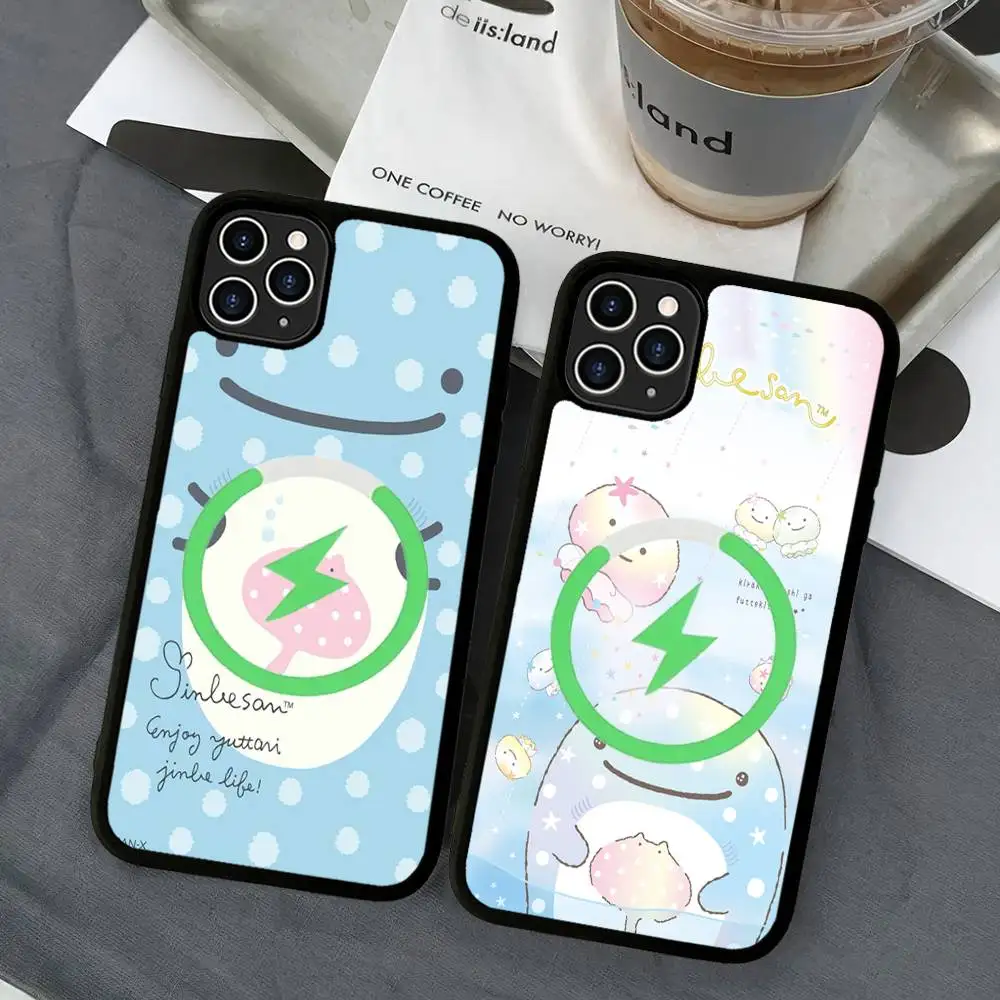 Funda de teléfono Jinbe San, funda magnética para iPhone 16 14 13 12 11 15 Pro Max Plus para cubierta de carga inalámbrica Magsafe