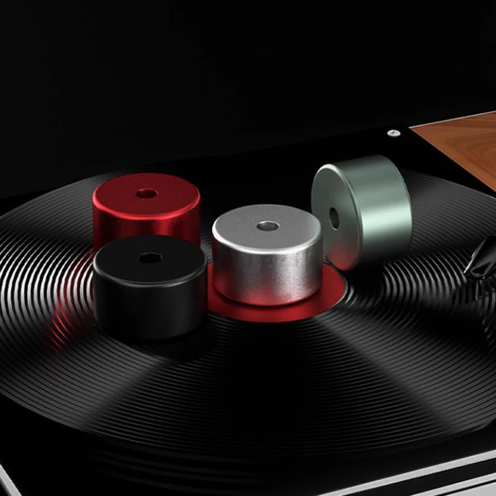 Tocadiscos de vinilo para grabación de peso, abrazadera para grabación LP, reproductor de calidad, disco de registro, estabilizador de Metal, accesorio de peso, 1 Uds.